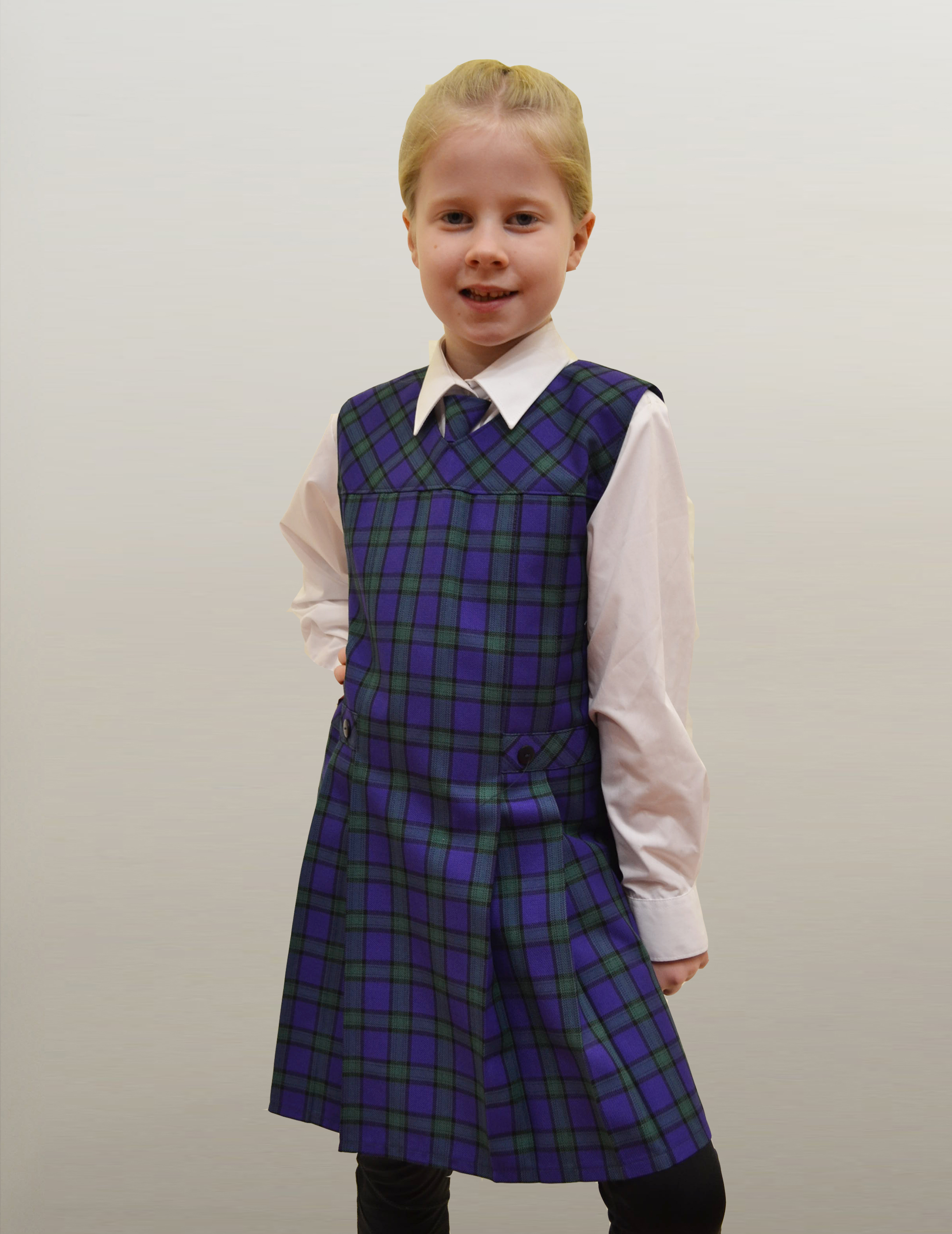 Bonhill Primary Tartan Pinafore main image 0