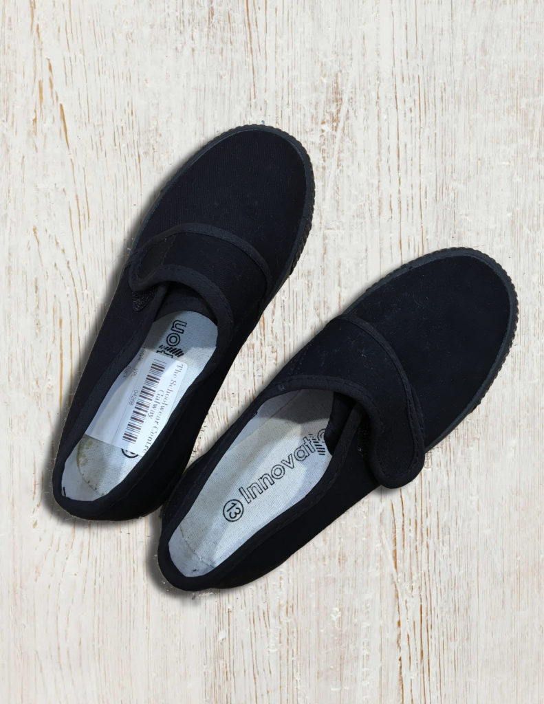black plimsolls womens primark